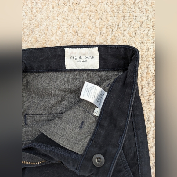 Rag & Bone Navy Chinos, Size 30 - Picture 3 of 3